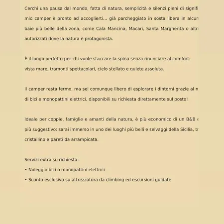 Share Camper * San Vito Lo Capo